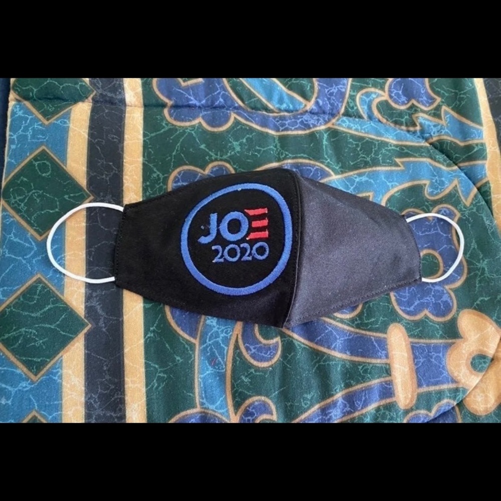 Joe biden face mask embroidered